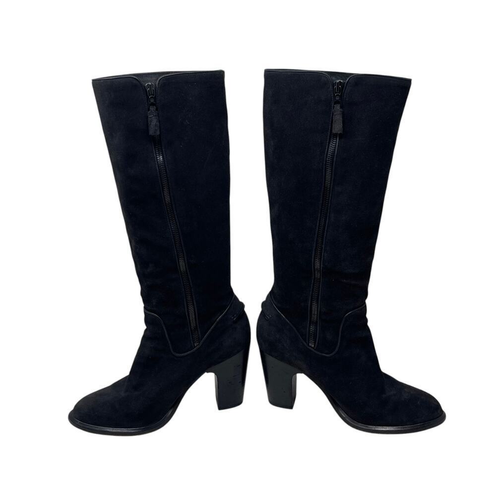 Rag & Bone Lilford Knee-High boots - Black Suede Heeled Boot - Size 38 - Picture 4 of 8